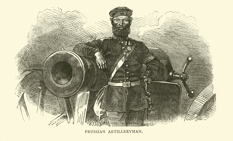 Prussian Artilleryman, September 1870 by English School