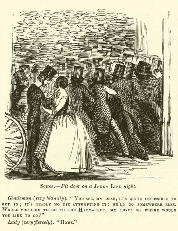 Punch cartoon: Jenny Lind by English School