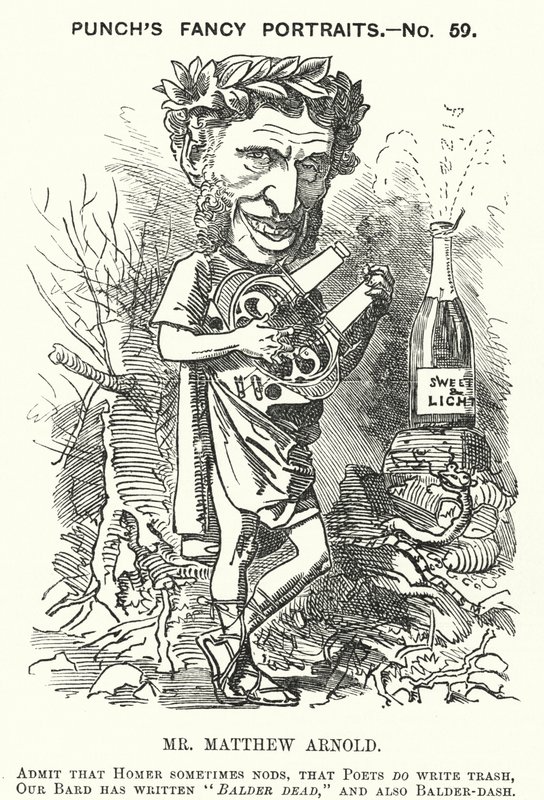 Punch cartoon: Matthew Arnold, English poet by English School