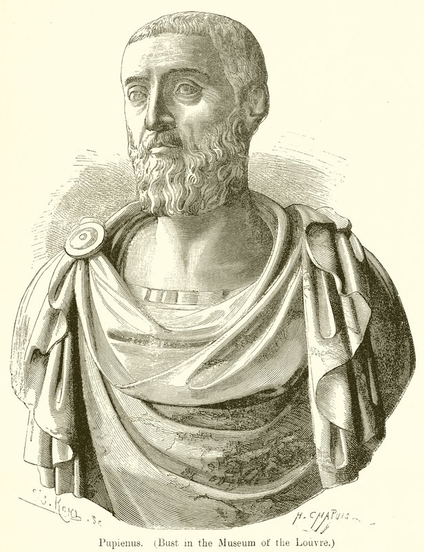 Pupienus (Bust in the Museum of the Louvre) by English School