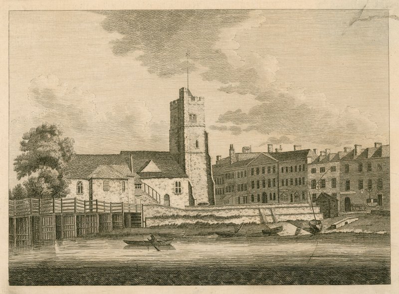 Putney Bridge and Church, London by English School