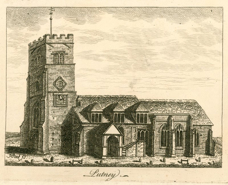 Putney Church, London by English School