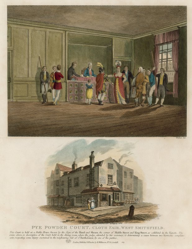 Pye Powder Court, Cloth Fair, West Smithfield by English School