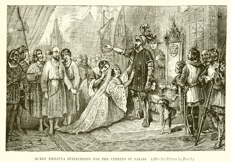 Queen Philippa Interceding for the Citizens of Calais by English School