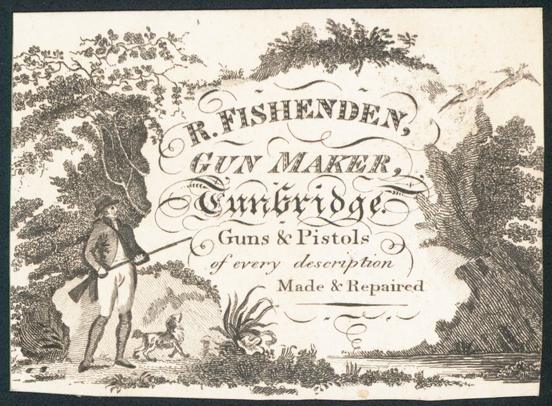 R Fishenden, gun maker by English School