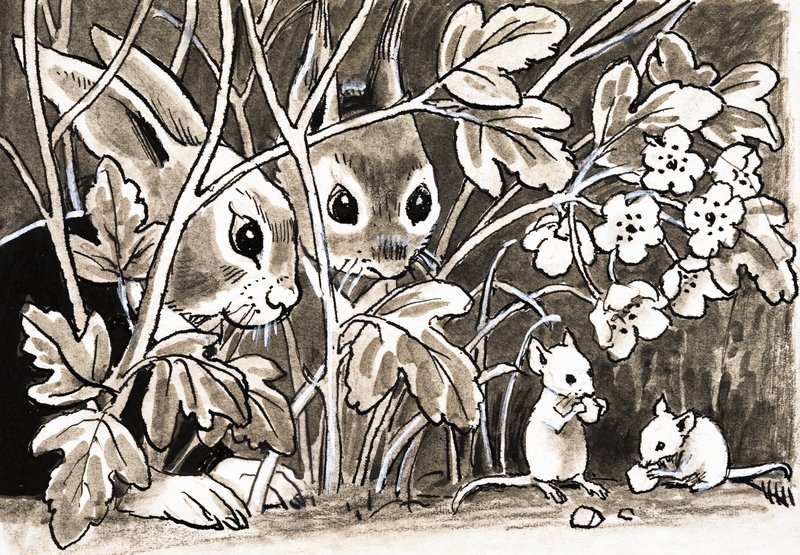 Rabbits and Mice by English School