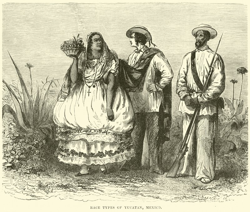 Race types of Yucatan, Mexico by English School