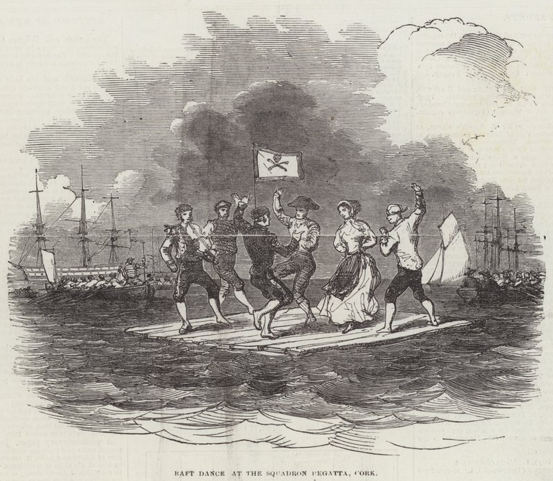 Raft Dance at the Squadron Regatta, Cork by English School