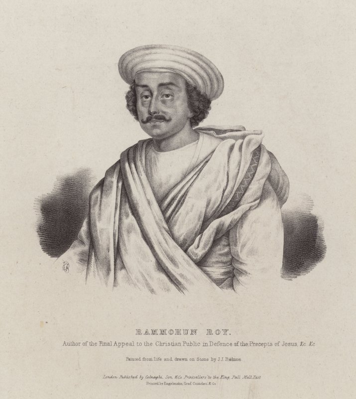 Ram Mohan Roy, Indian Philosopher, Reformer and Founder of the Brahmo Sabha Movement by English School