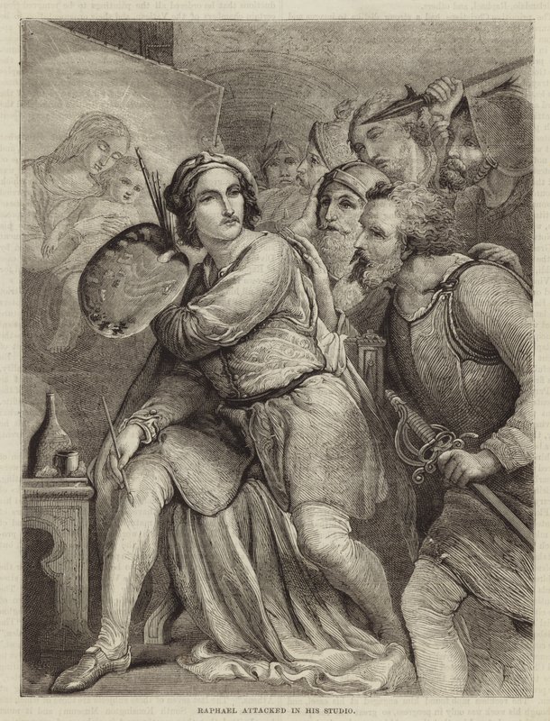 Raphael Attacked in His Studio by English School