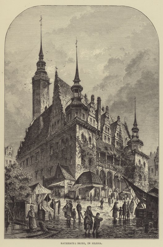 Rathhaus, Brieg, in Silesia by English School