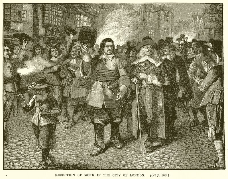 Reception of Monk in the City of London by English School