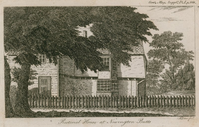 Rectorial House at Newington Butts, Southwark, London by English School