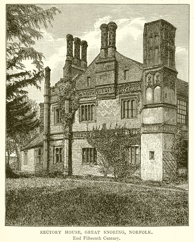 Rectory House, Great Snoring, Norfolk by English School