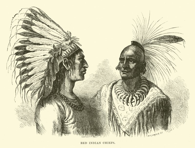 Red Indian Chiefs by English School
