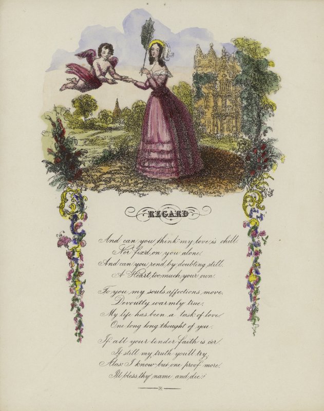 Regard, Valentine card by English School