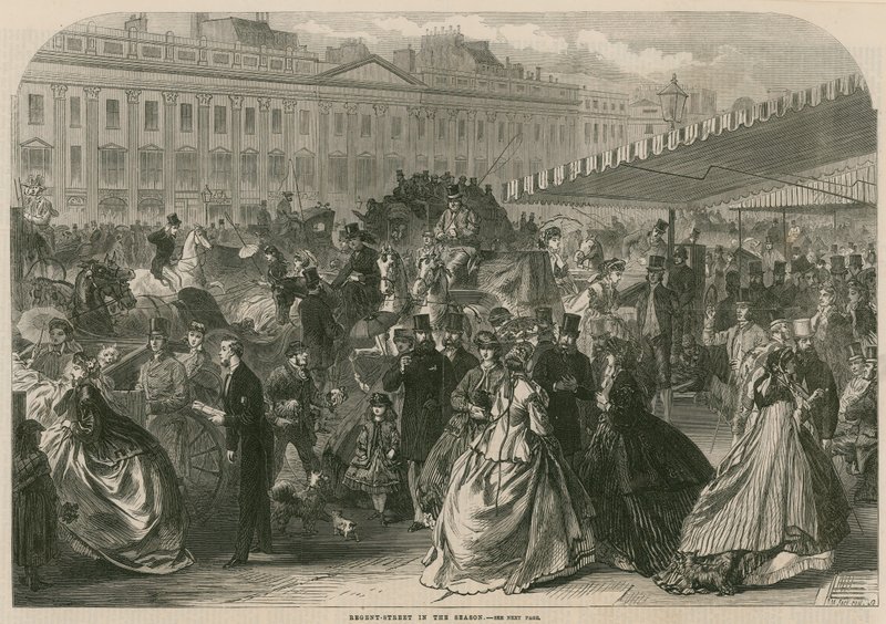 Regent Street, London, in the Season by English School
