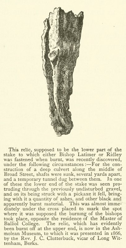 Relic of stake by English School