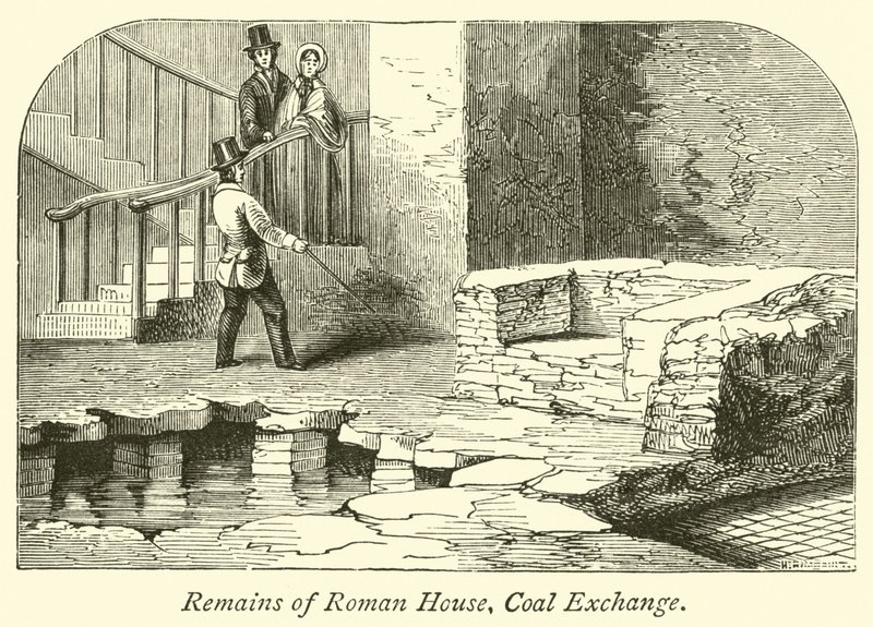 Remains of Roman House, Coal Exchange by English School