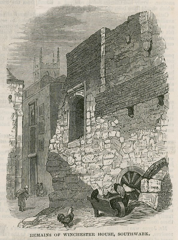 Remains of Winchester House, Southwark by English School