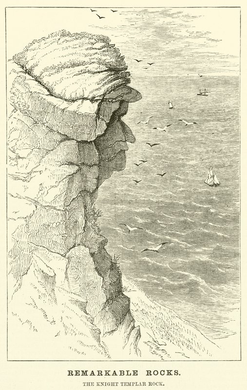 Remarkable Rocks, the Knight Templar Rock by English School
