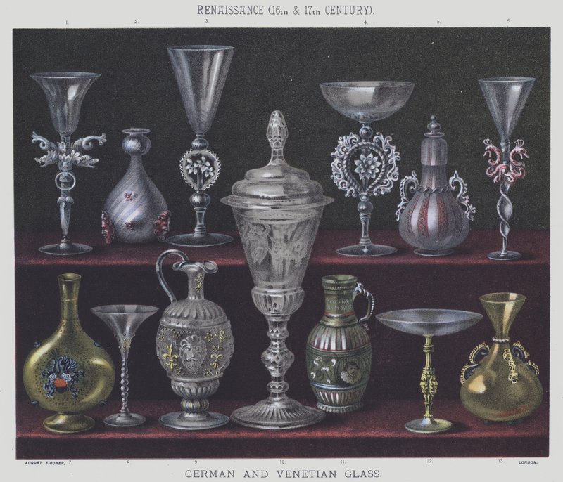 Renaissance, 16th and 17th century, German and Venetian glass by English School