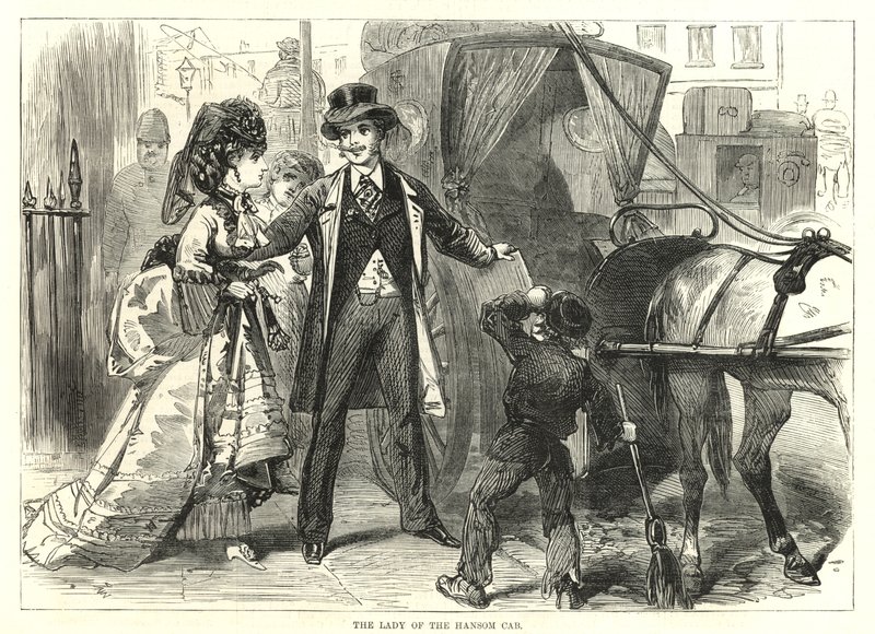 Representative Derby Women: The Lady of the Hansom Cab by English School