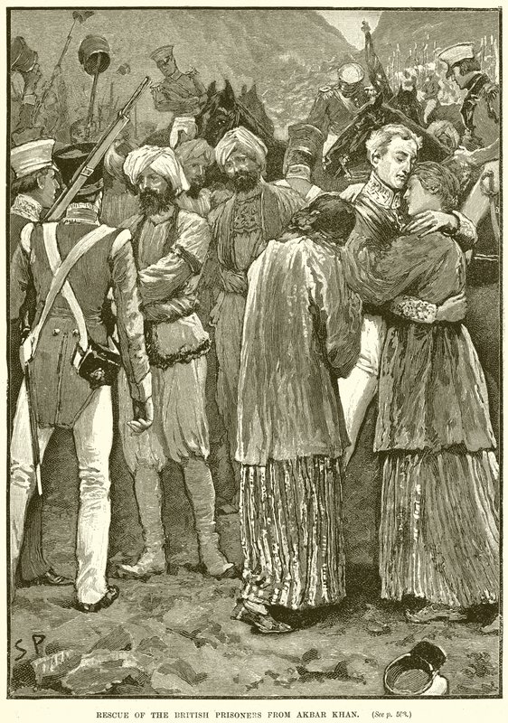 Rescue of the British Prisoners from Akbar Khan by English School