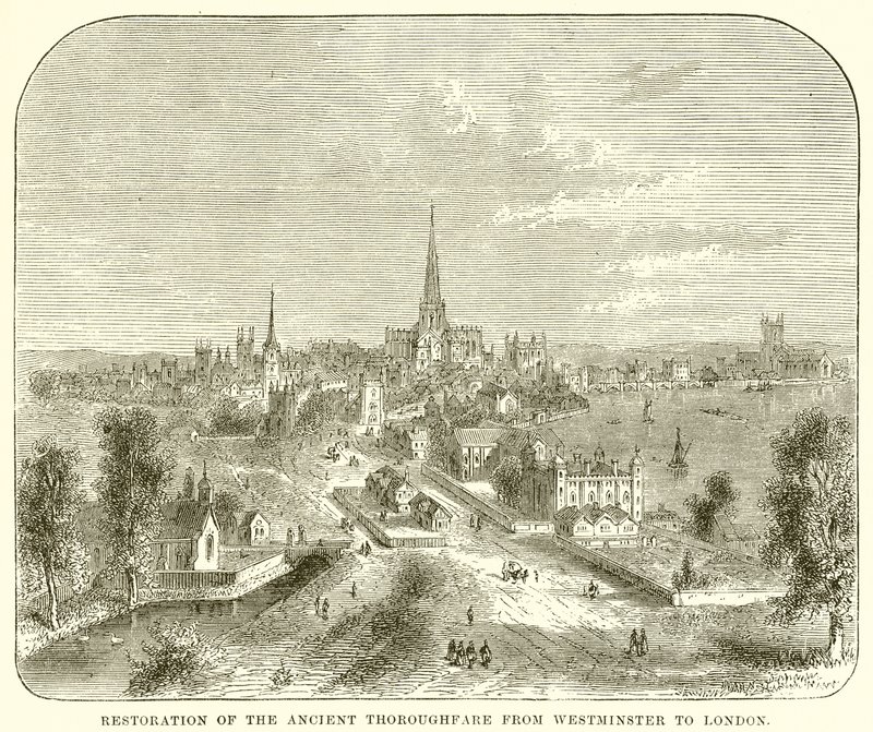 Restoration of the Ancient Thoroughfare from Westminster to London by English School