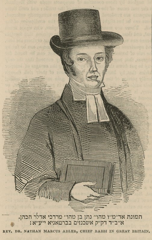 Reverend Dr Nathan Marcus Adler, Chief Rabbi in Great Britain by English School