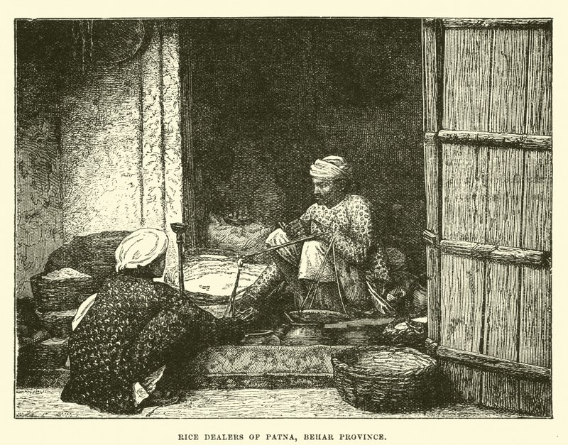 Rice Dealers of Patna, Behar Province by English School