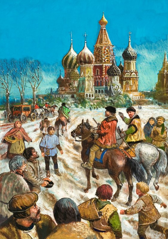Richard Chancellor in Moscow by English School