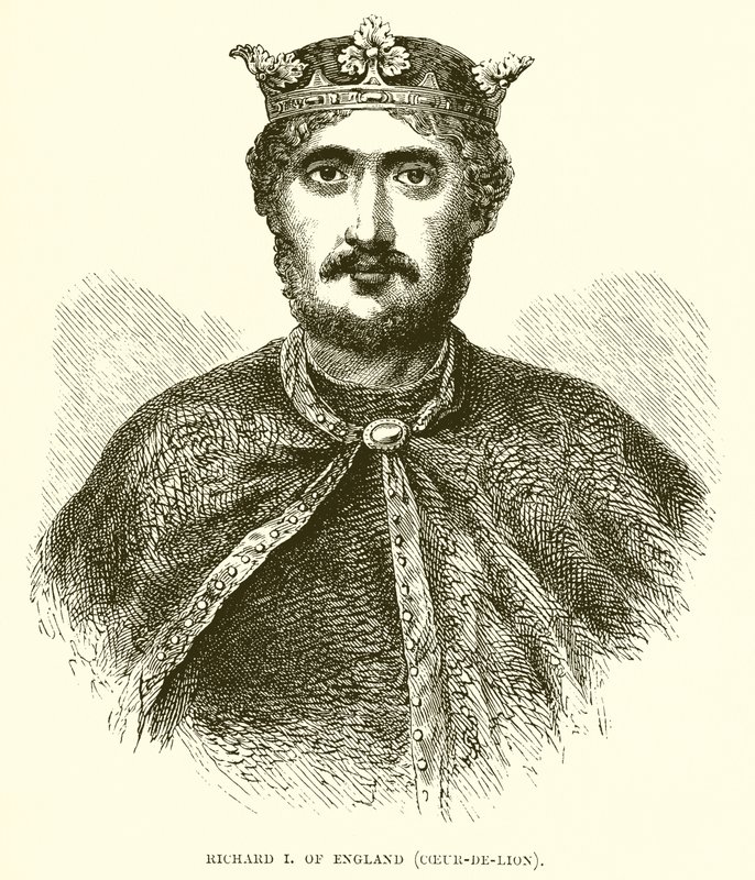 Richard I of England by English School