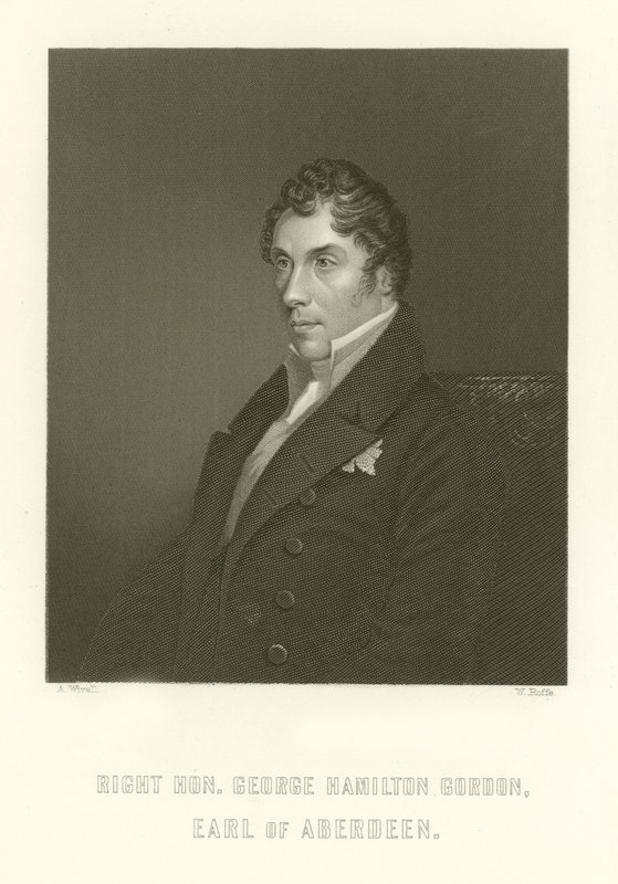 Right Honorable George Hamilton Gordon, Earl of Aberdeen by English School