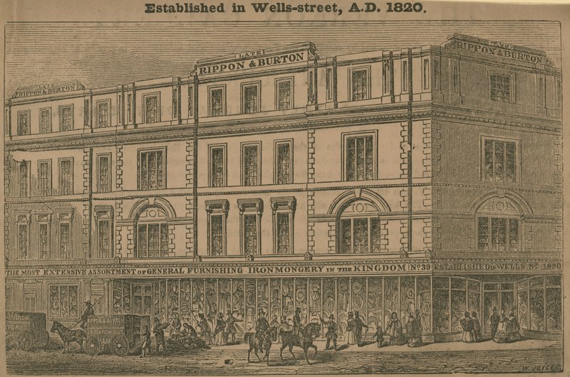 Rippon and Burton, Department Store, Established 1820 by English School