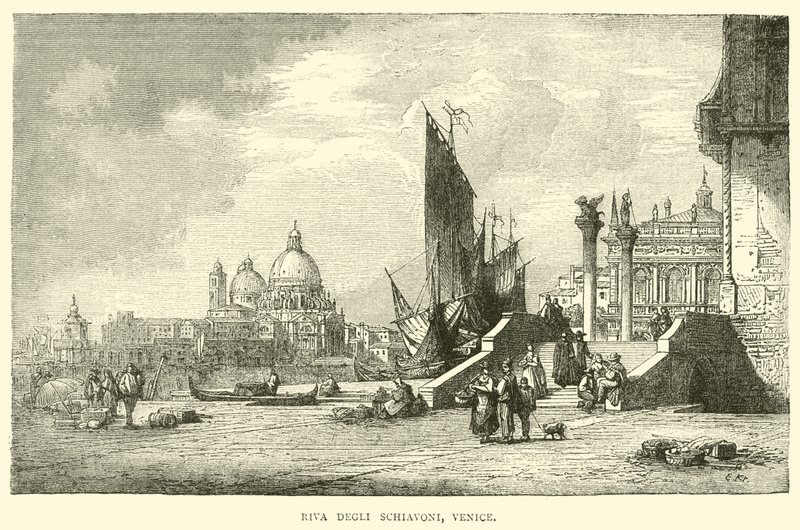 Riva Degli Schiavoni, Venice by English School