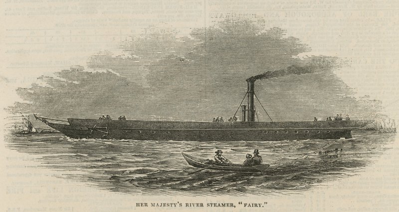River Steamer Fairy by English School