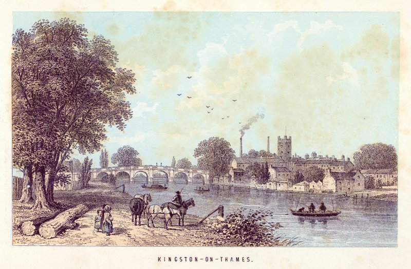 River Thames: Kingston-on-Thames by English School