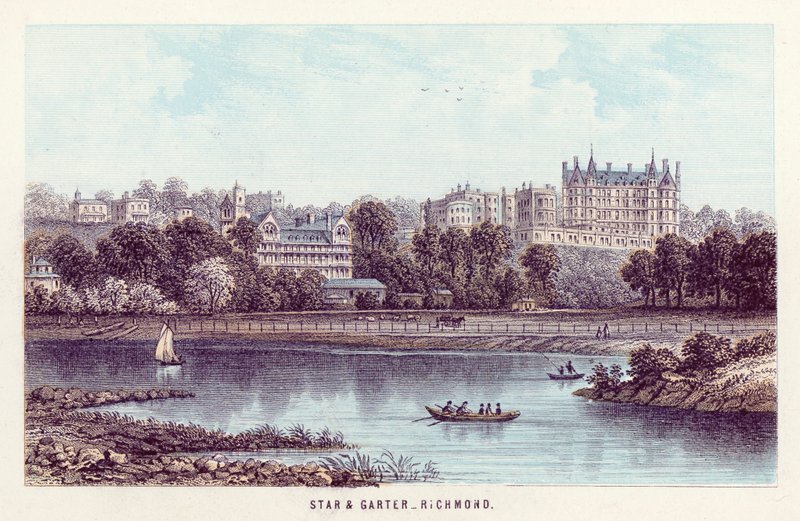 River Thames: Star and Garter, Richmond by English School