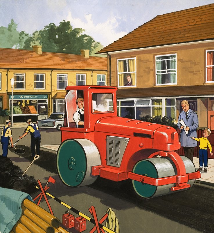 Road Menders and Pipe Layers by English School