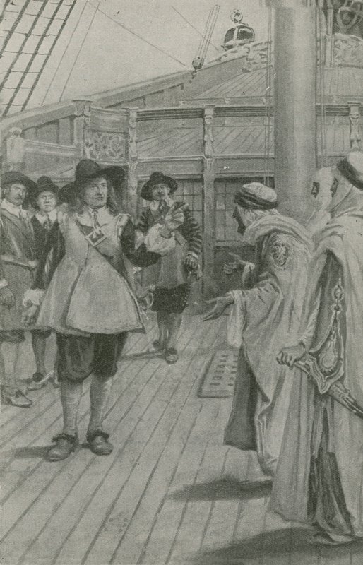 Robert Blake Receives the Surrender of the Corsair Chiefs by English School