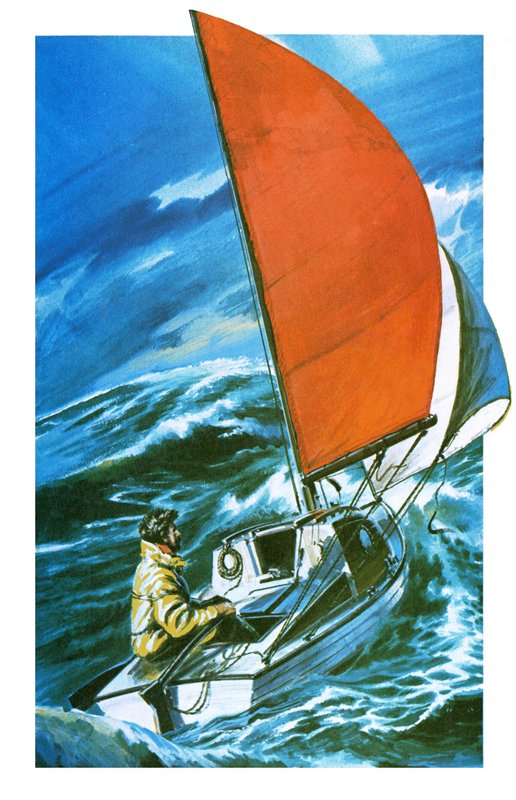 Robert Manry on His Lone Voyage by English School