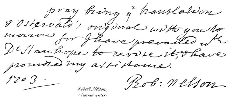 Robert Nelson, learned writer by English School