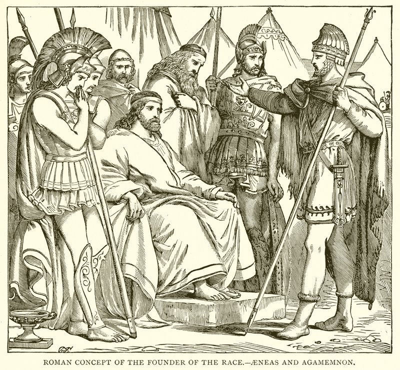 Roman Concept of the Founder of the Race (Aeneas and Agamemnon) by English School