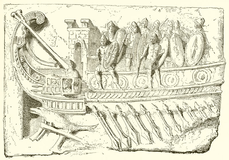 Roman Galley by English School