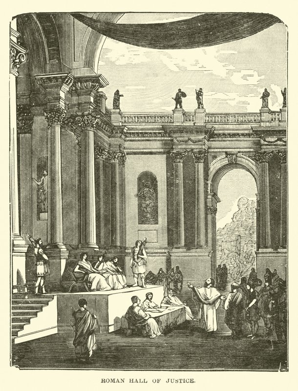 Roman Hall of Justice by English School