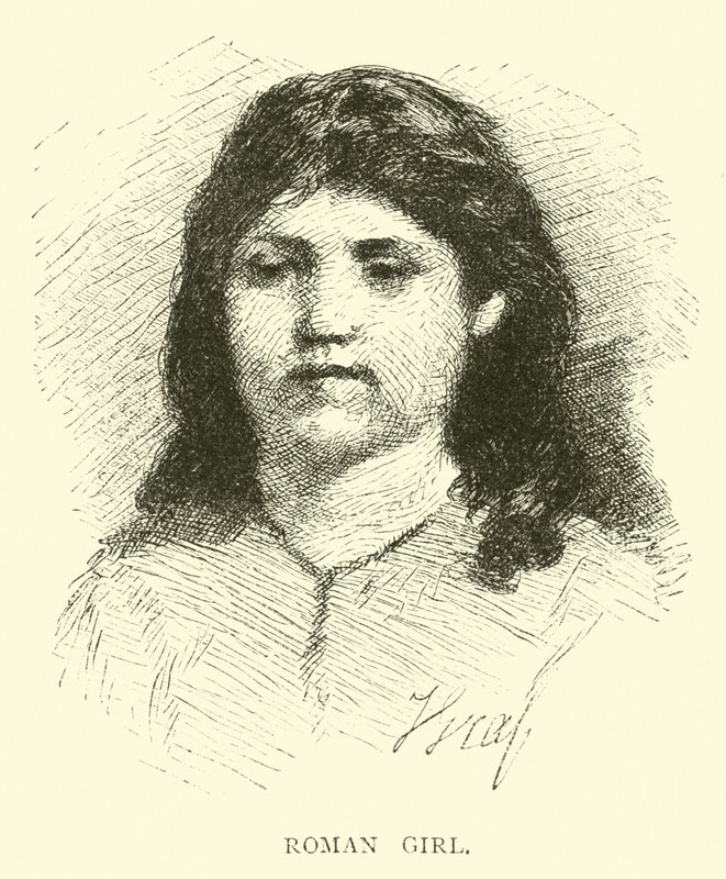 Roman girl by English School