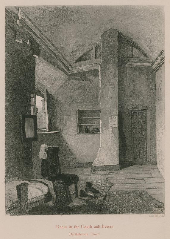 Room in the Coach and Horses, Bartholomew Road, London by English School