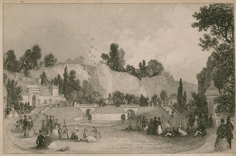 Rosherville Gardens, The Italian Garden, Gravesend by English School