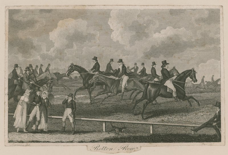 Rotten Row, Hyde Park, London by English School
